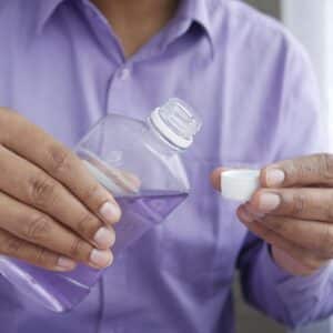 Photo Mouthwash bottle