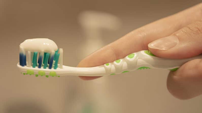 Photo Toothbrush and toothpaste