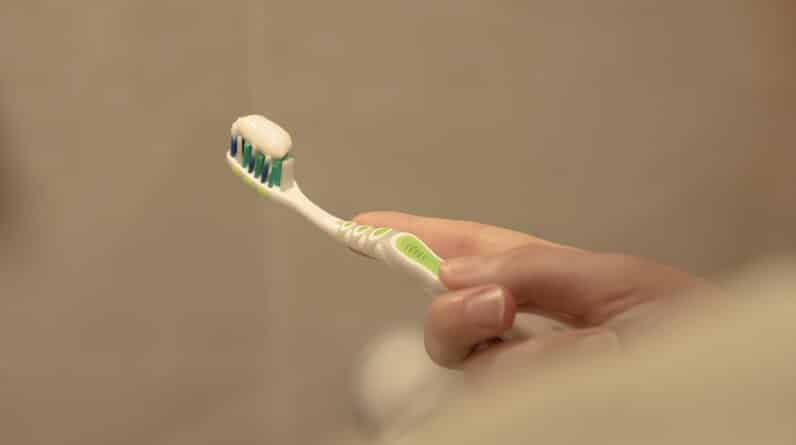 Photo Toothbrush and toothpaste